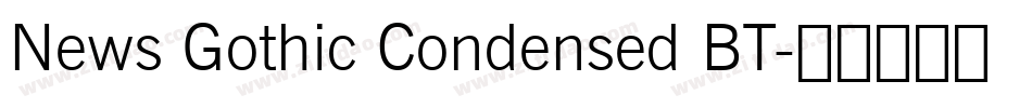 News Gothic Condensed BT字体转换